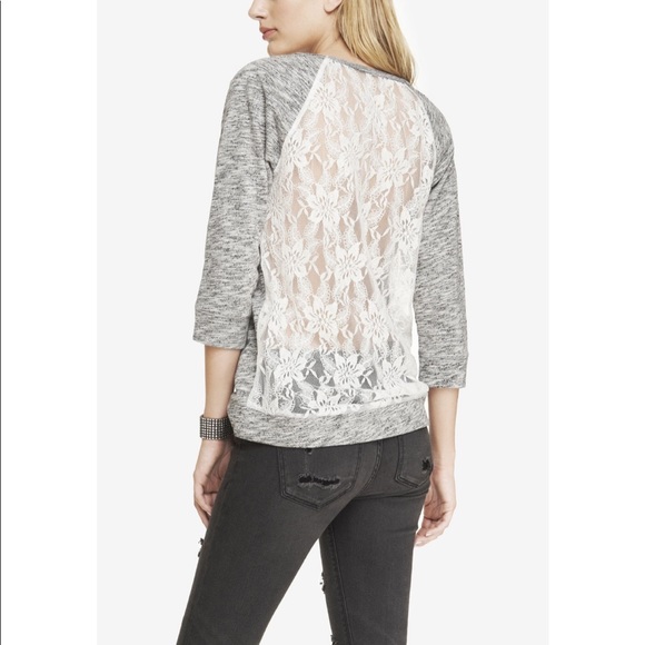 Express Tops - Express Lace Back Shirt Size Medium